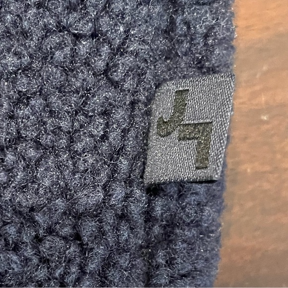 JoyLab Dark Navy Blue Oversized Sherpa Pullover Half Zip Jacket M - Picture 11 of 13